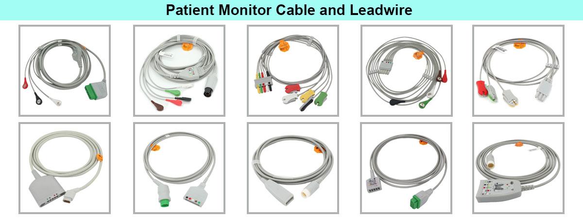 patientmonitor kabel og leadwire