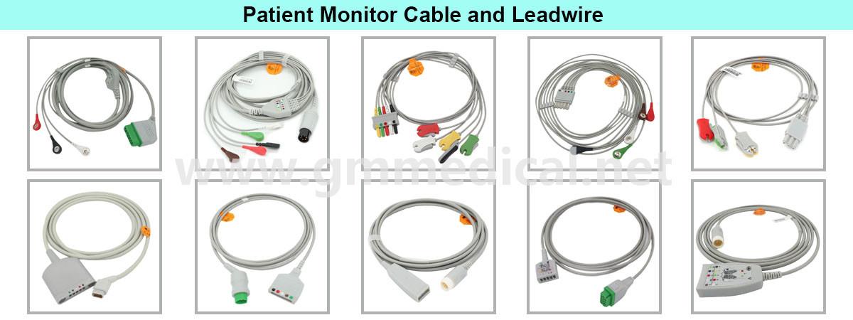 EKG-kabel med ledninger ECG cable with leadwires