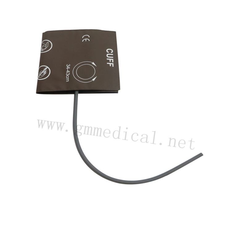 Genanvendelig Large Adult Single Tube Blood Pressure Manchet, 34-43cm