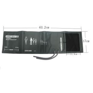 Stor Voksen # 12 Holdbar Nibp Cuff, 32.1-43.4cm Arm Omkreds, uden Gasbag