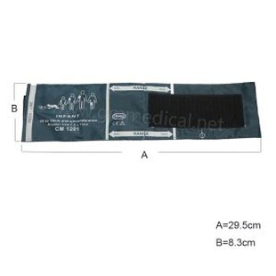 NIBP-manchet til spædbarn til blodtrykmonitor, nylonmanchet