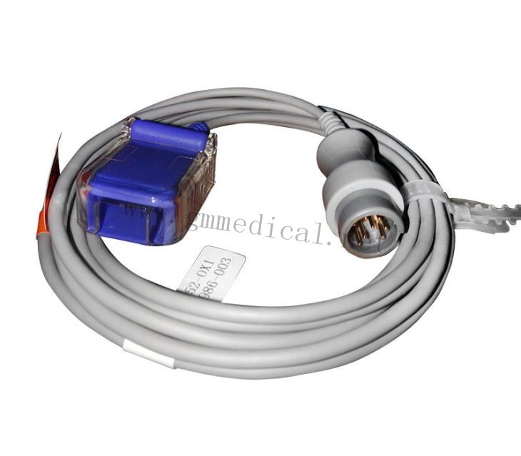 Spo2 Adapter Cable Round 8pin til DB9 Female