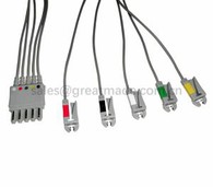 Kompatibel M1971A 5-bly Leadwires, IEC, Grabber