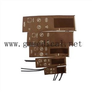 Genanvendeligt blodtryksmanchet med dobbelt rør (spædbarn, pædiatrisk, lille voksen, voksen, stor voksen, THIGH. Uden stik.